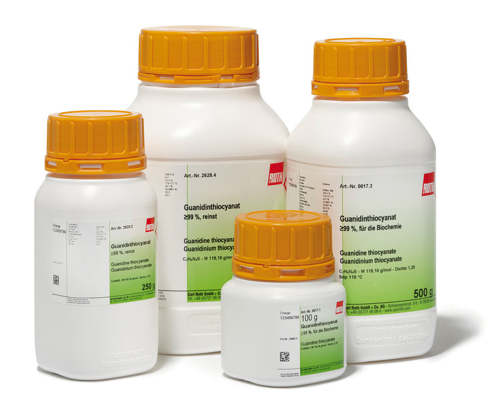 Guanidine thiocyanate, min. 99 %, extra pure, 100 g, plastic - Luminix Health