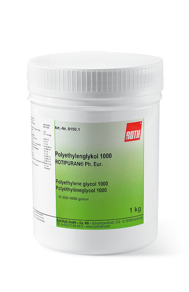 Polyethylene glycol 10000, ROTIPURAN®, 500 g, plastic - Luminix Health