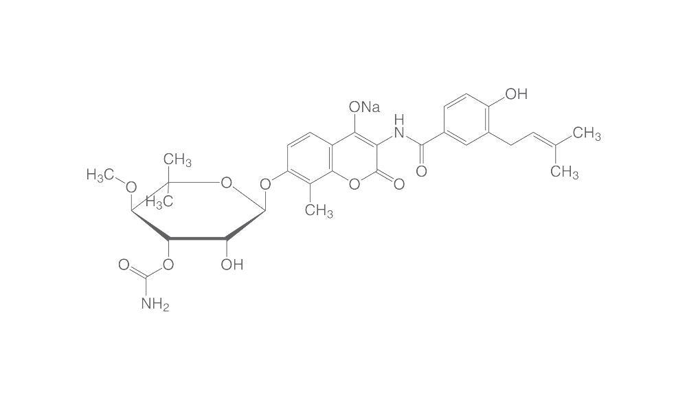 Novobiocin sodium salt, min. 850 µg/mg, for biochemistry, 1 g, glass - Luminix Health