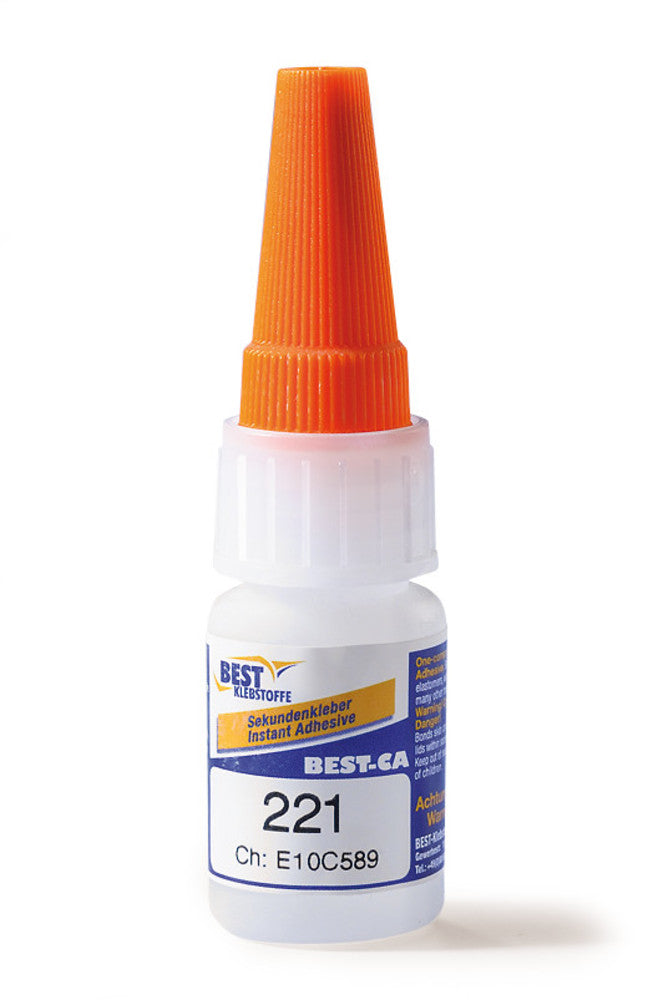 One-component instant glue CA 221, cyanoacrylate basis, 10 ml, dosage bottle - Luminix Health