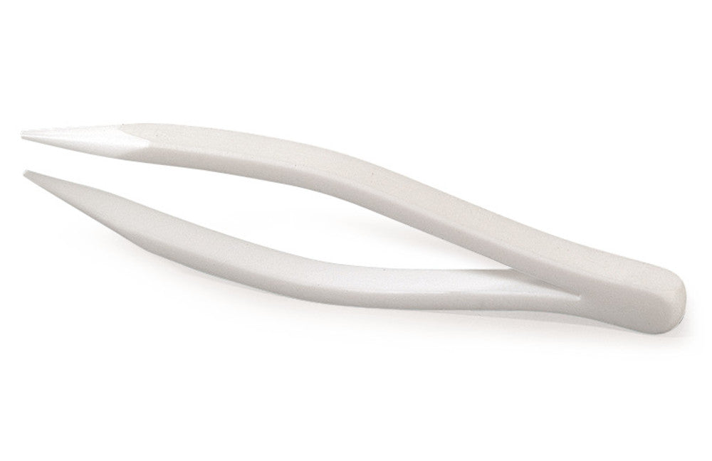 Plastic PTFE tweezers, Fine tips, 200 mm, 1 unit(s) - Luminix Health