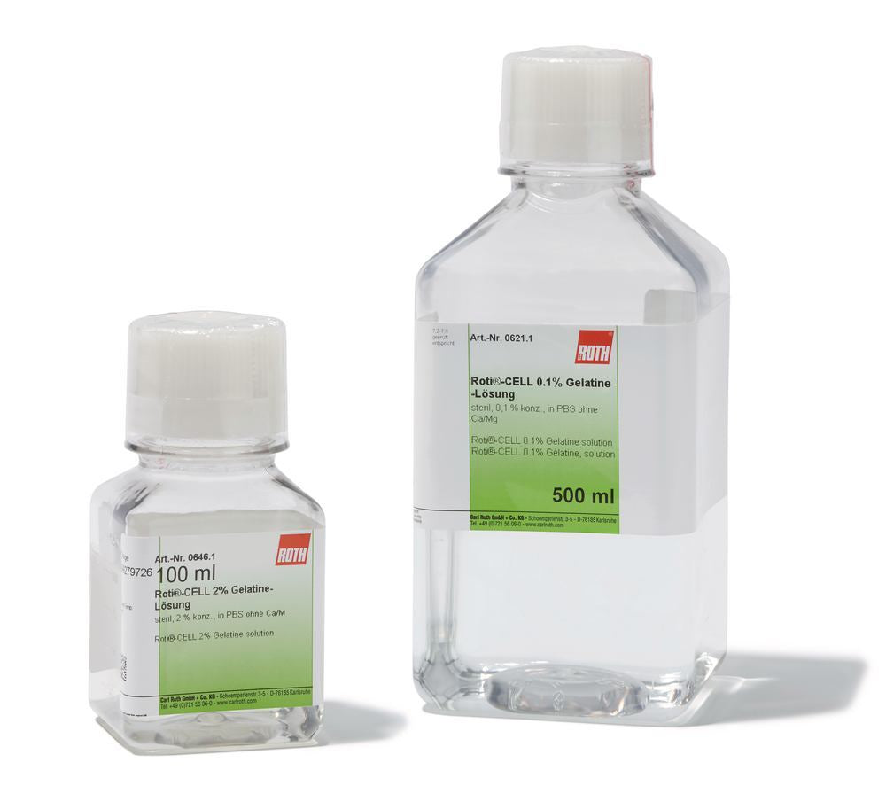 ROTI®CELL 2% Gelatine solution, sterile, 2 % conc., in PBS w/o Ca/Mg, 100 ml - Luminix Health