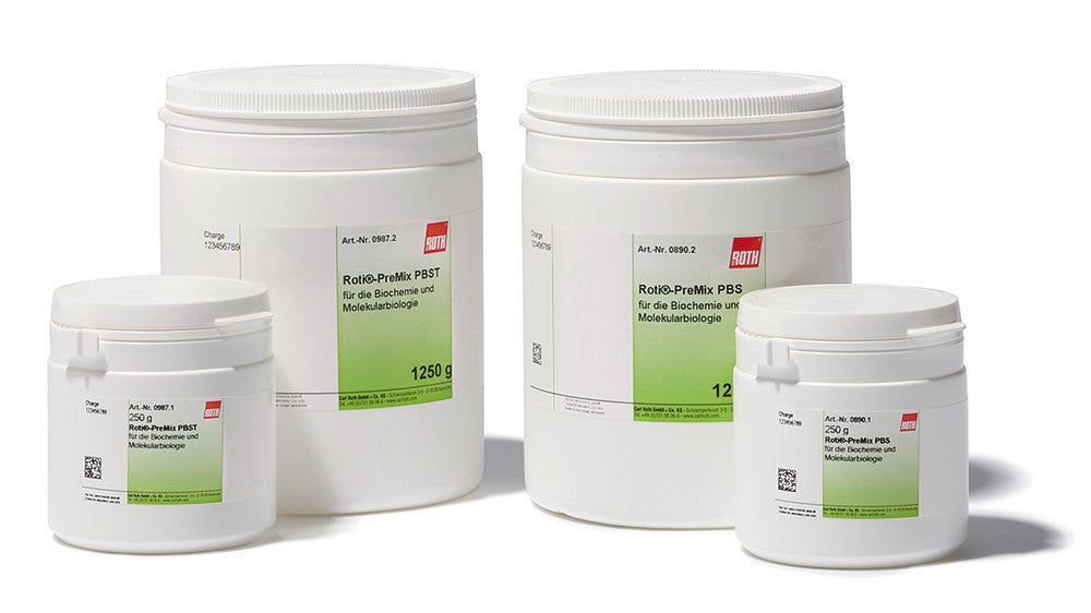 ROTI®PreMix PBS, for biochemistry and molecular biology, 250 g, plastic - Luminix Health