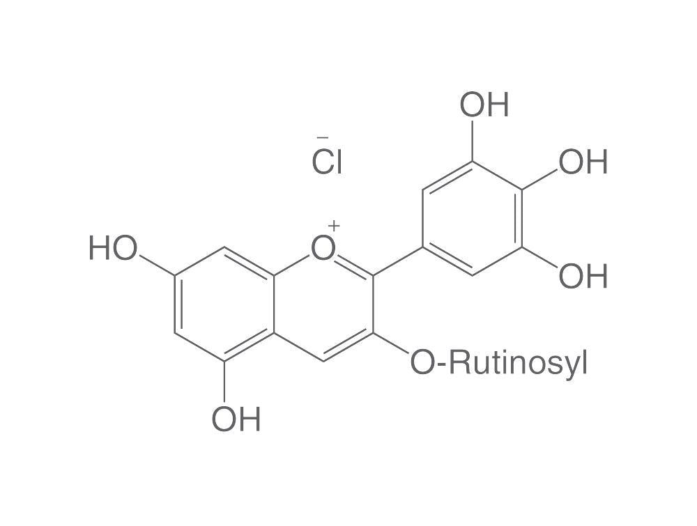 Delphinidin-3-rutinoside chloride, ROTICHROM® HPLC, 20 mg, glass - Luminix Health
