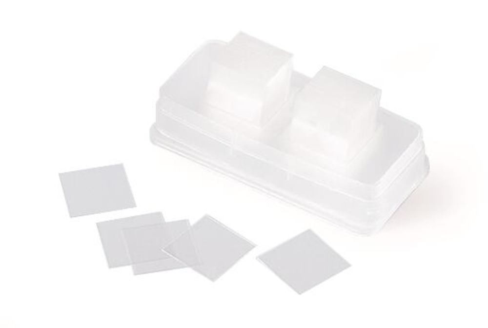 Cover slips, square or rectangular, transp. borosilicate glass, 18 x 18 mm - Luminix Health