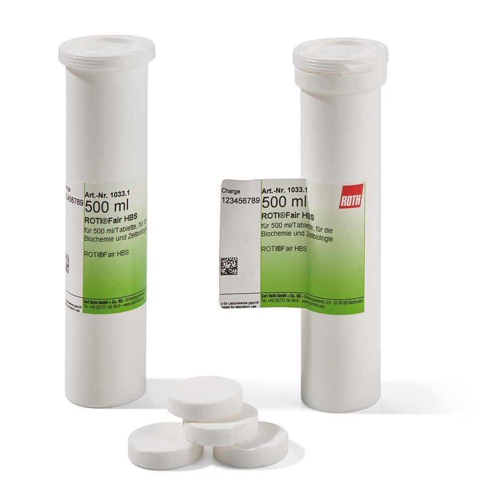 ROTI®fair HBS, for 500 ml / tablet, 12 unit(s), tube - Luminix Health