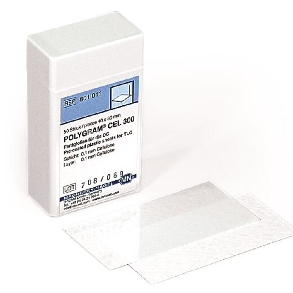 TLC-ready-to-use foil POLYGRAM® CEL 300, 4x8 cm, polyester foil, 0.1 mm - Luminix Health