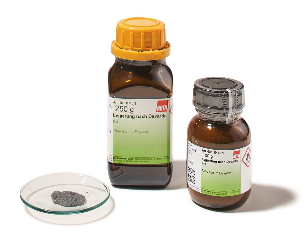Alloy acc. to Devarda, p.a., 100 g, glass - Luminix Health