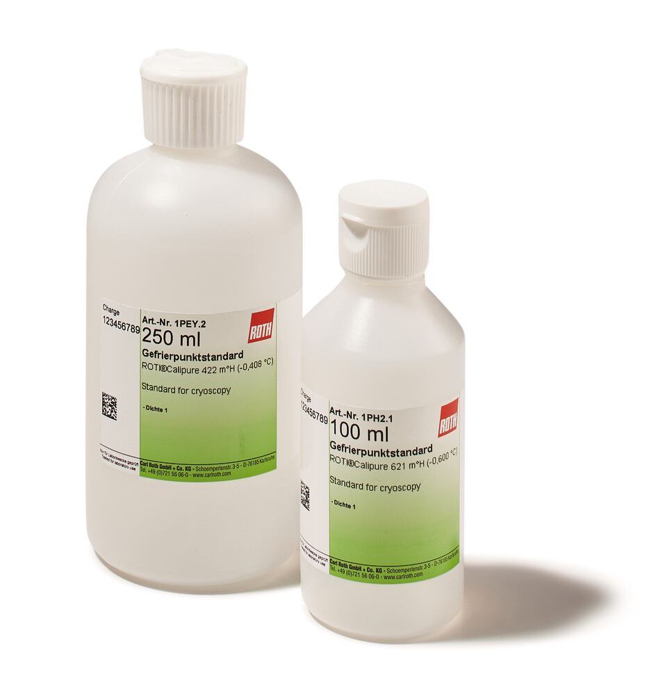 Standard for cryoscopy, 530 m°H (-0,512 °C), 100 ml, plastic - Luminix Health