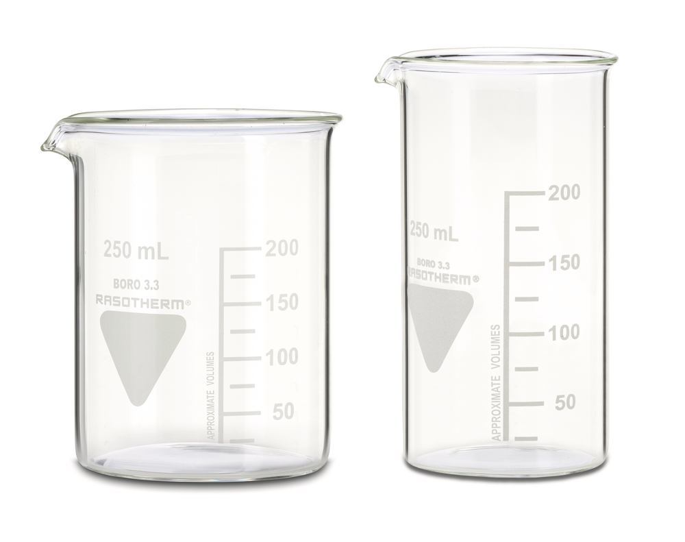 RASOTHERM beaker, tall, 100 ml, 10 unit(s) - Luminix Health