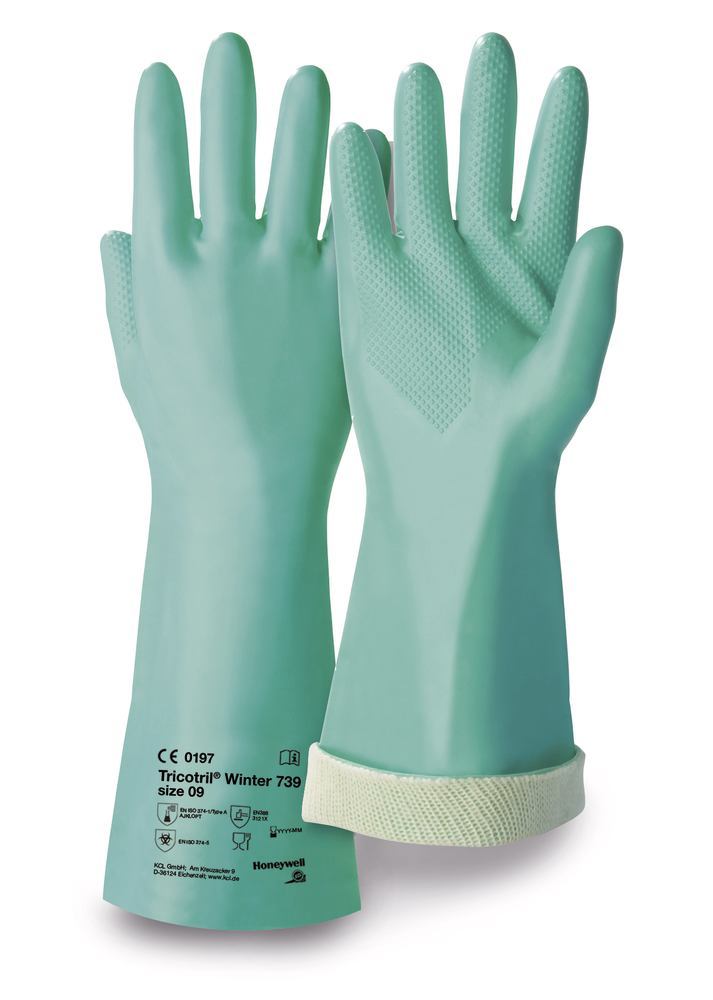 Nitrile gloves Tricotril® Winter 739, size 8, 20 pair - Luminix Health