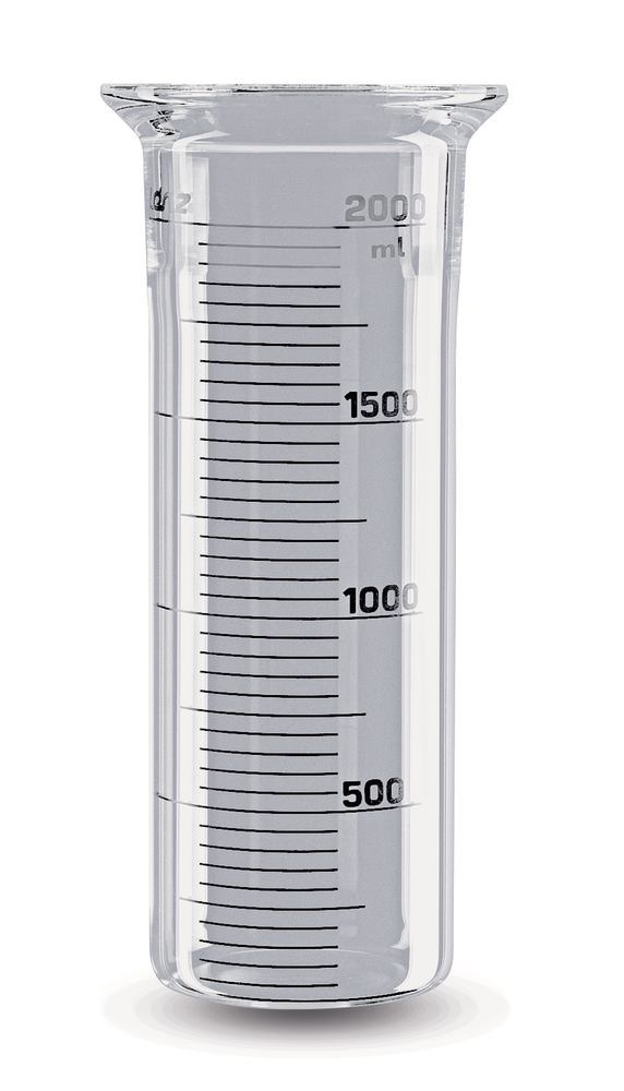 Reaction vessel, cyl., grad.,flat bottom, DN150, 3.0 l, 1 unit(s) - Luminix Health