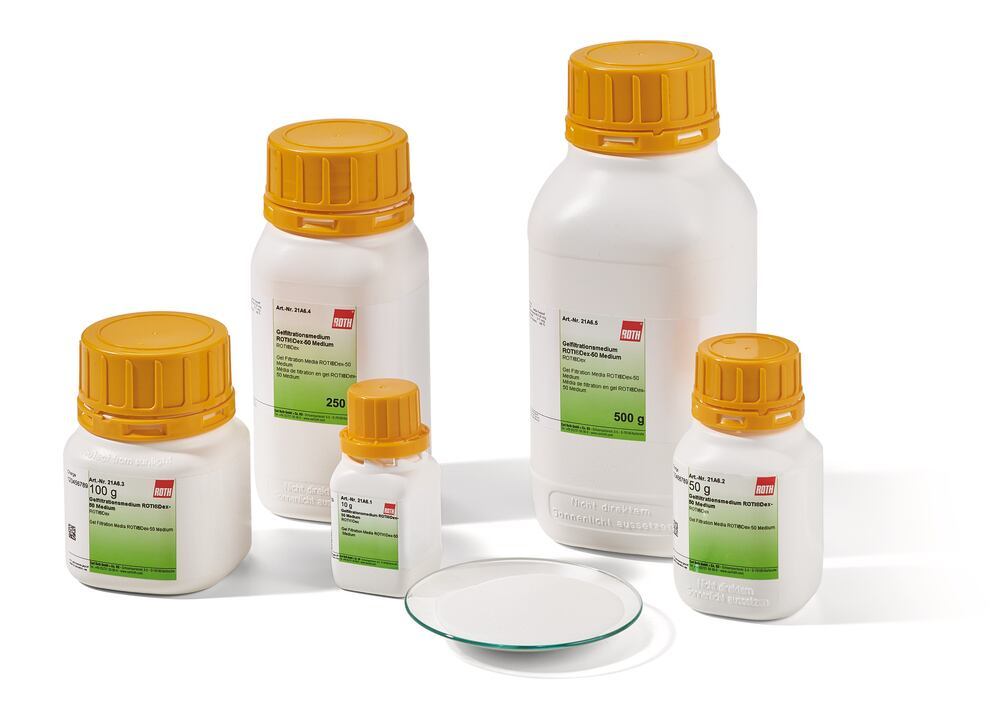 Gel Filtration Media, ROTI®Dex-50 Medium, 10 g, plastic - Luminix Health