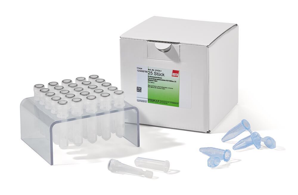 Size exclusion chromatography columns, ROTI®Dex-25 Spin Medium, 25 unit(s) - Luminix Health