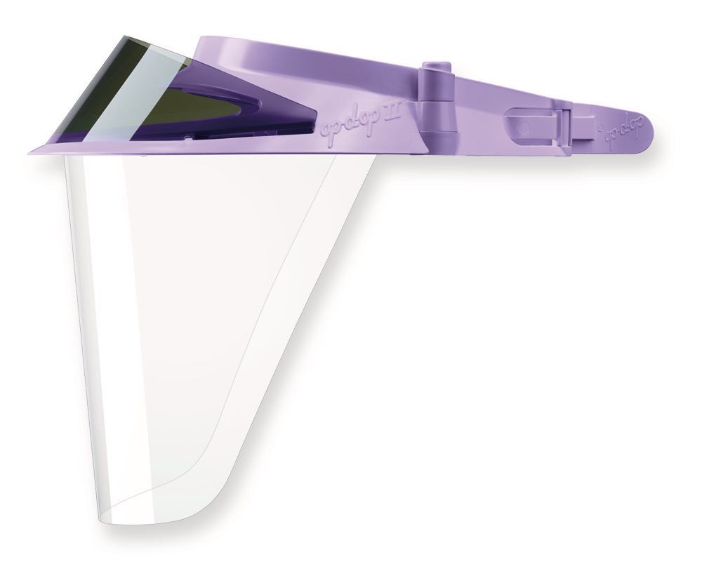 Op-d-op II face visor, violet, incl. 3 face shields, 1 unit(s) - Luminix Health