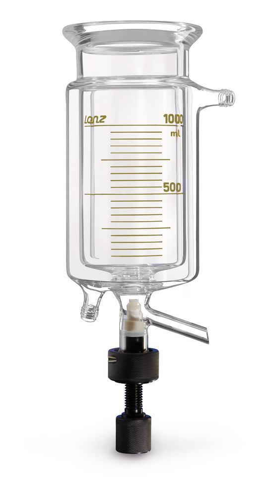 Reaction vial, DN150, 5.0 l, cylindr.,, Temp. jacket, GL connect., drain valve. - Luminix Health