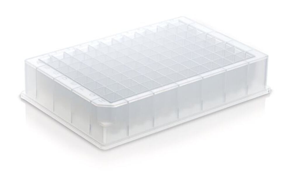 Deepwell plate (1 ml), Square wells, round base, 50 unit(s) - Luminix Health