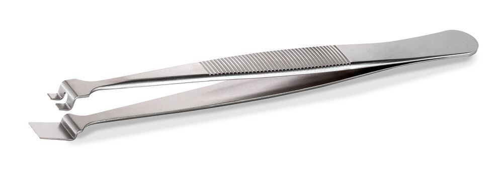 SA stainless steel wafer-tweezers, 2 teeth, 1 unit(s) - Luminix Health