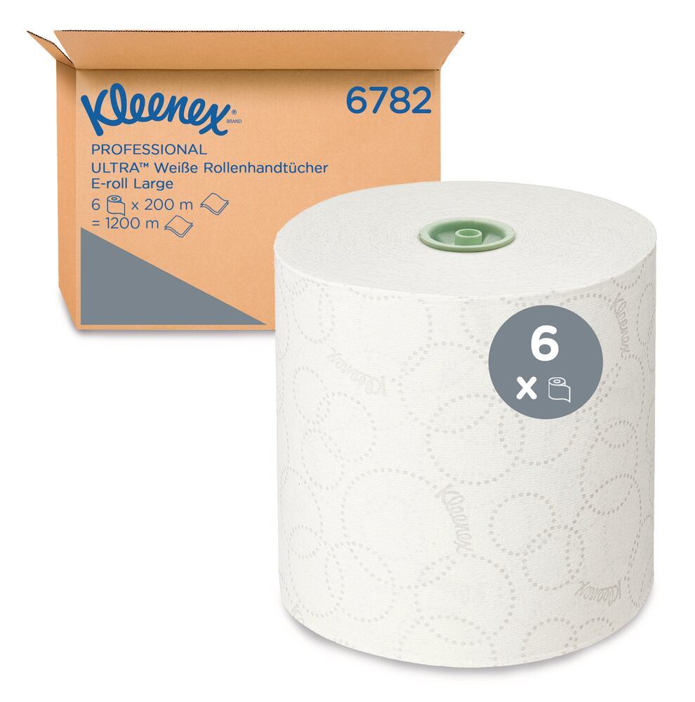 Kleenex Ultra 6782 roller towel, Airflex paper, 2-ply, 19.5 cm x 200 m - Luminix Health