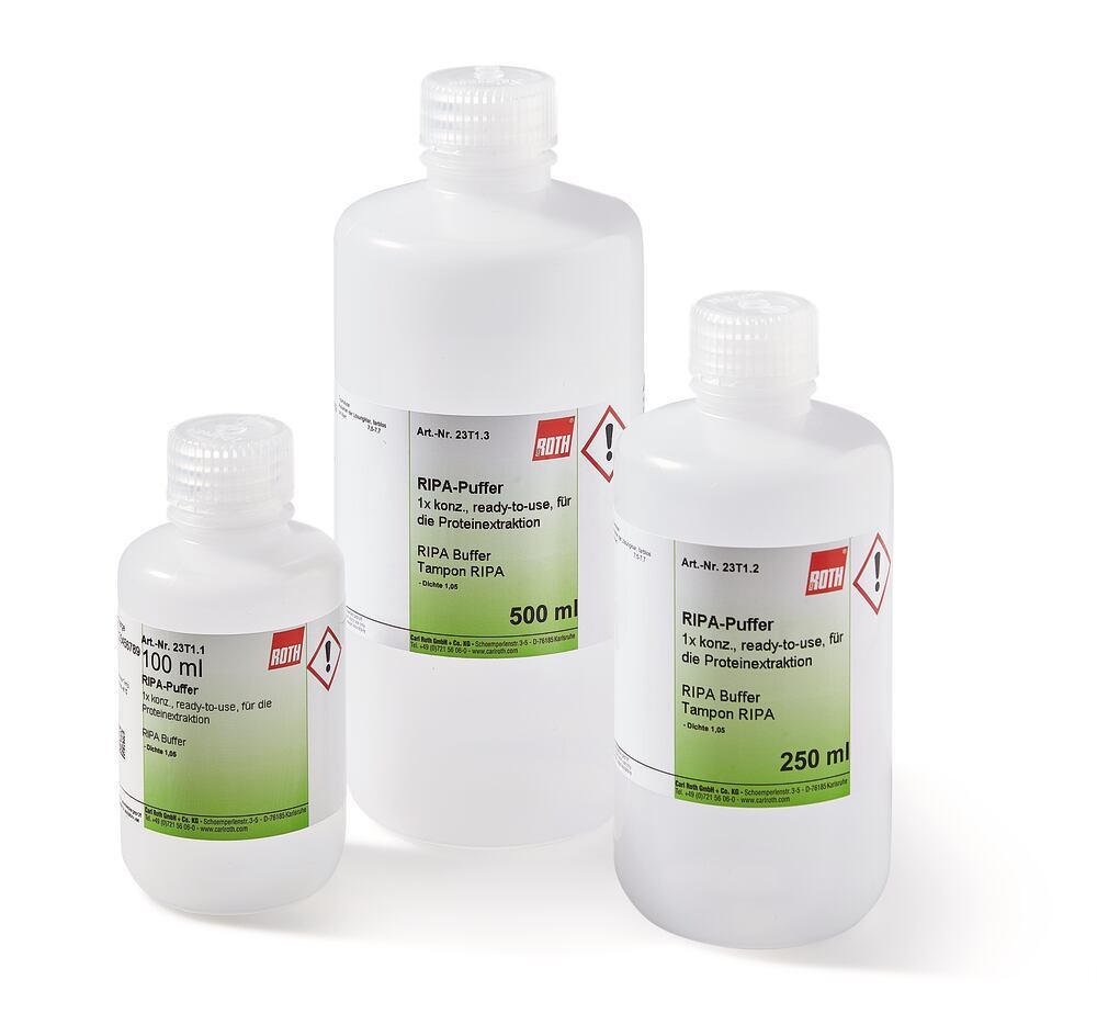 RIPA Buffer, 1x conc., ready-to-use,, for protein extraction, 100 ml, plastic - Luminix Health