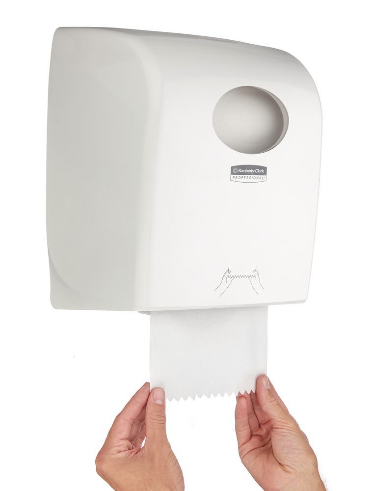 AQUARIUS 7375 rolled towel dispenser, Plastic, white, dispenses manually - Luminix Health