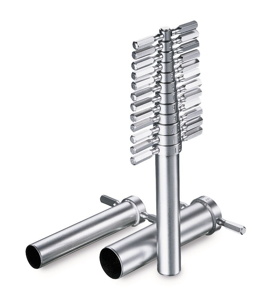 Handheld cork borer set, 18-piece, Ø of 5-26.25 mm, 1 set - Luminix Health