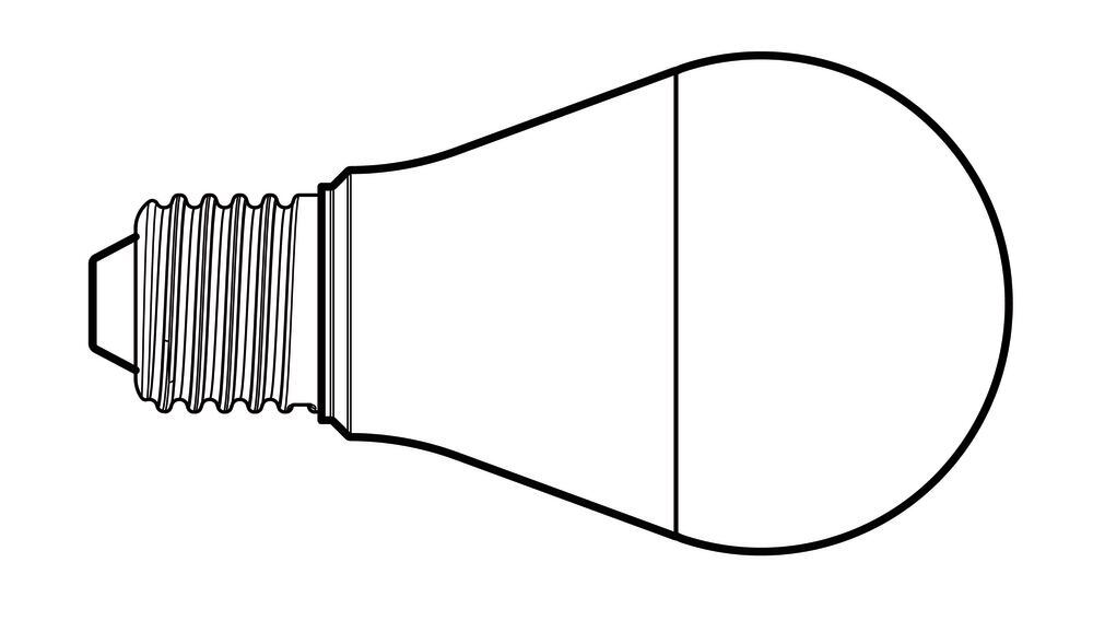 E27 LED bulb, 7 W, for Study desk lamp, 1 unit(s) - Luminix Health