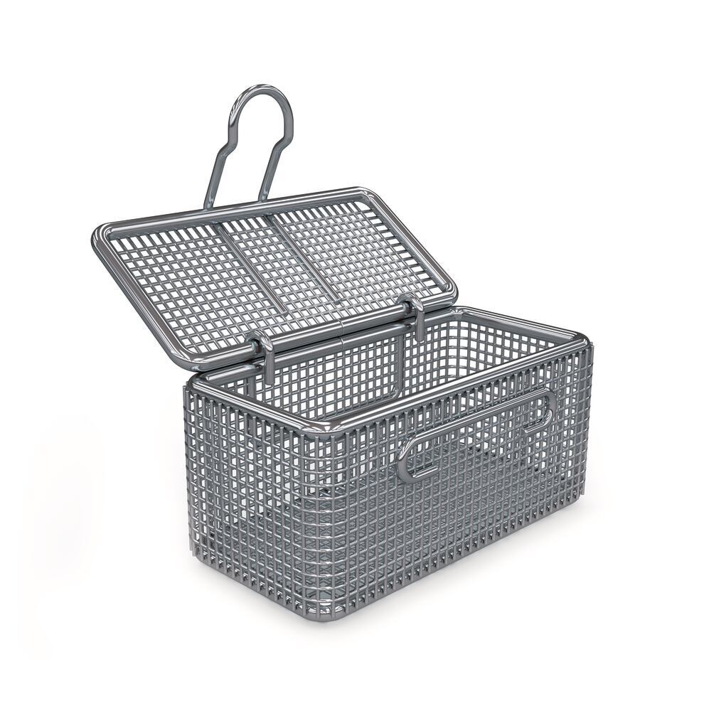 Sterilisation basket with attached, Lid, 80 x 40 x 42 mm, 1 unit(s) - Luminix Health