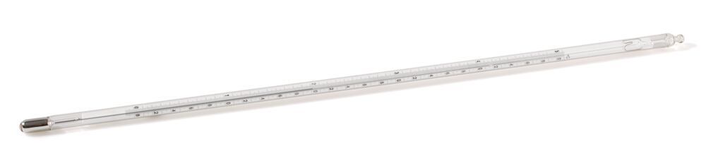 Glass thermometer, 0 to +50 °C/0.1 °C, Calibrated with official certificate - Luminix Health