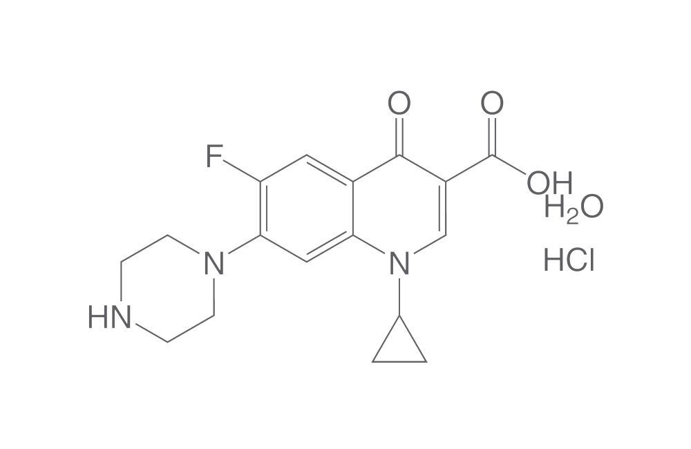 Ciprofloxacin hydrochloride monohydrate, 250 g - Luminix Health