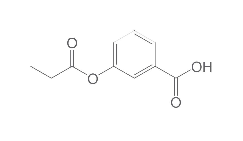 3-(propionyloxy)benzoic acid, min. 90 %, 50 mg - Luminix Health