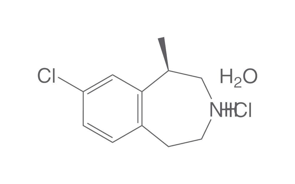 Lorcaserin hydrochloride hemihydrate, min. 95 %, BioScience Grade, 10 mg - Luminix Health