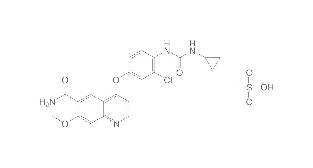 Lenvatinib mesylate, min. 95 %, BioScience Grade, 50 mg - Luminix Health