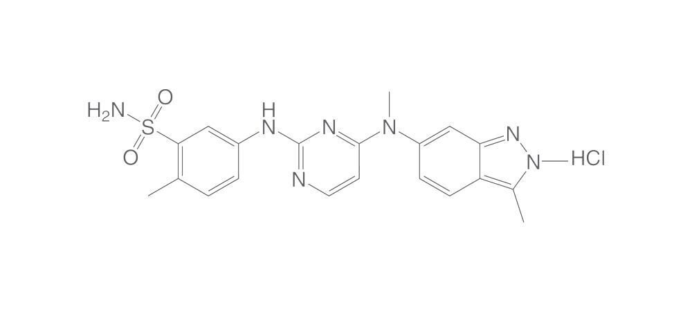 Pazopanib hydrochloride, min. 95 %, BioScience Grade, 50 mg - Luminix Health