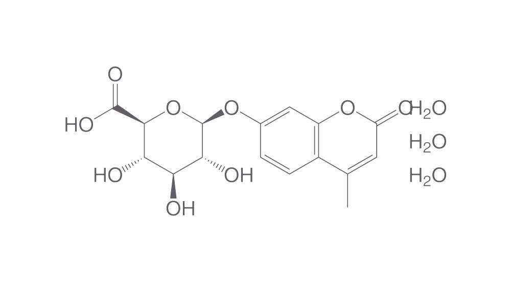 4-Methylumbelliferyl b-D-glucuronide tri, hydrate, 10 g - Luminix Health
