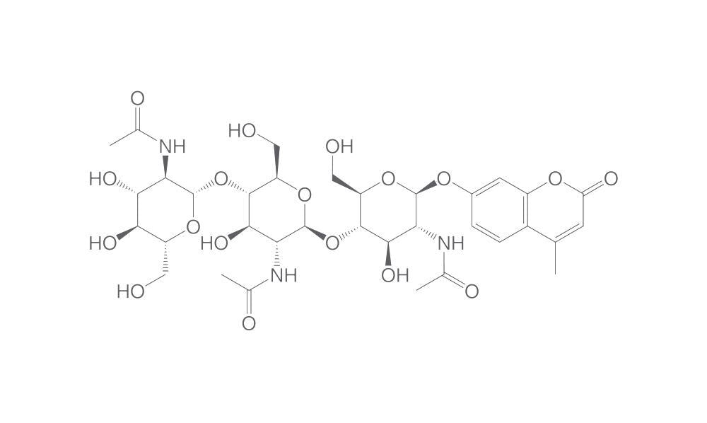4-Methylumbelliferyl N,N',N''-triacetyl-, b-D-chitotrioside, 2 mg - Luminix Health