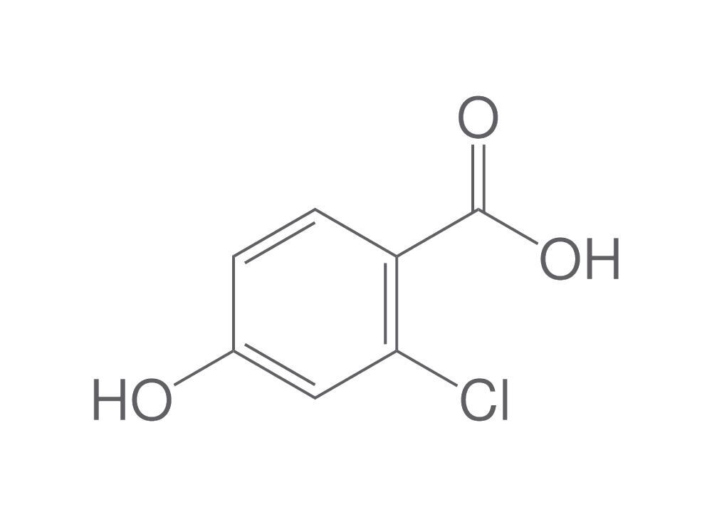 2-Chloro-4-hydroxybenzoic acid monohydra, te, 25 g - Luminix Health