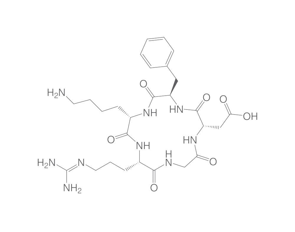 Cyclo(-Arg-Gly-Asp-D-Phe-Lys) trifluoroa, cetate, 10 mg - Luminix Health