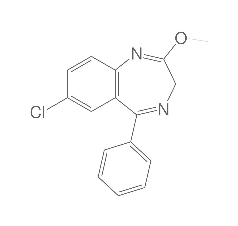 7-Chloro-2-methoxy-5-phenyl-3H-1,4-benzo, diazepine, 5 mg - Luminix Health