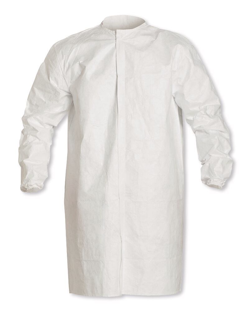 Tyvek IsoClean IC270 0B cleanroom gown, non-sterile, w/ snp fstnrs, loose, sz. M - Luminix Health