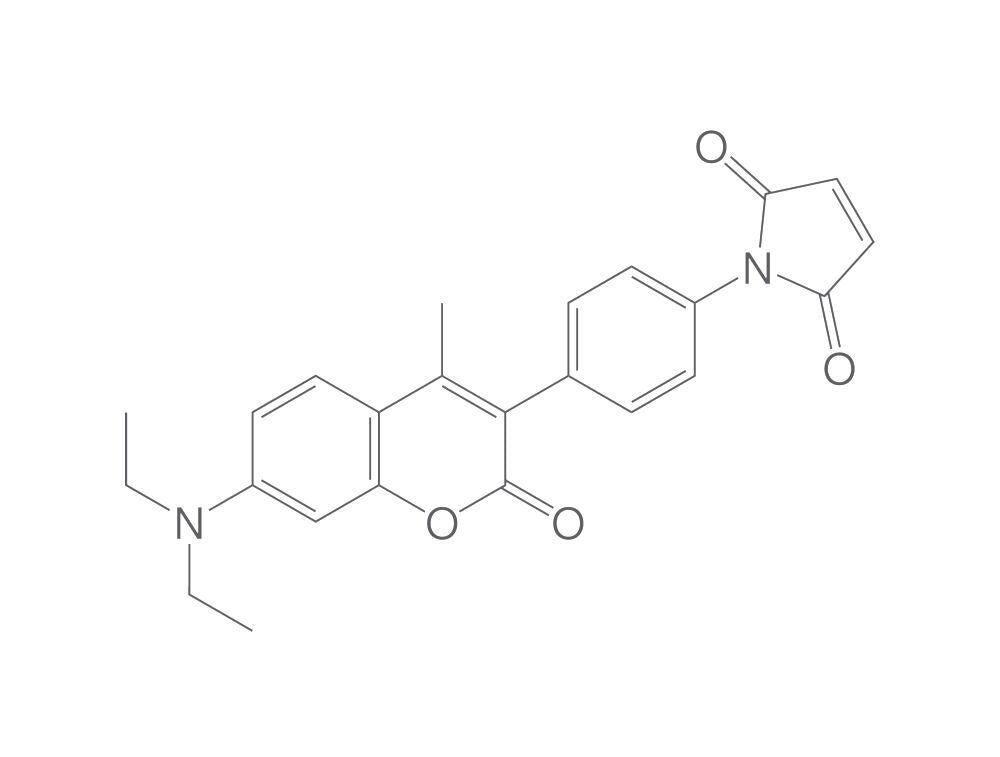 7-Diethylamino-3-(4'-maleimidylphenyl)-4, -methylcoumarin, 2 mg - Luminix Health