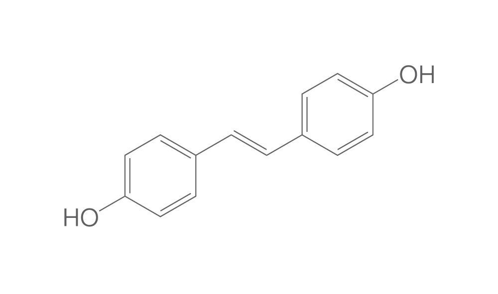 trans-4,4'-Dihydroxystilbene, min. 95 %, 50 mg - Luminix Health
