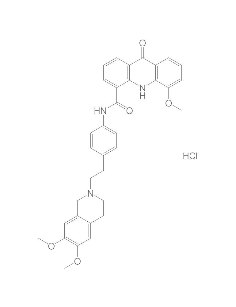 Elacridar hydrochloride, 25 mg, Carl Roth, art. 2LEL.2