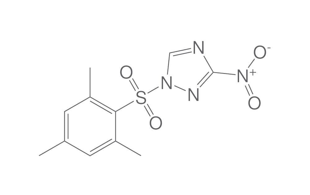1-(Mesitylene-2-sulfonyl)-3-nitro-1,2,4-, triazole, 10 g - Luminix Health