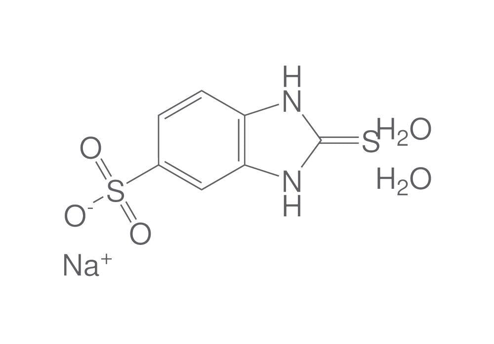 2-Mercapto-5-benzimidazole sulfonic acid, sodium salt dihydrate, 50 g - Luminix Health