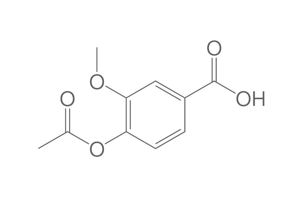 3-Methoxy-4-acetoxybenzoic acid, min. 95 %, 10 g - Luminix Health
