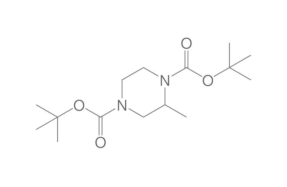 1,4-Di-tert-butyl 2-methylpiperazine-1,4, -dicarboxylate, 50 mg - Luminix Health