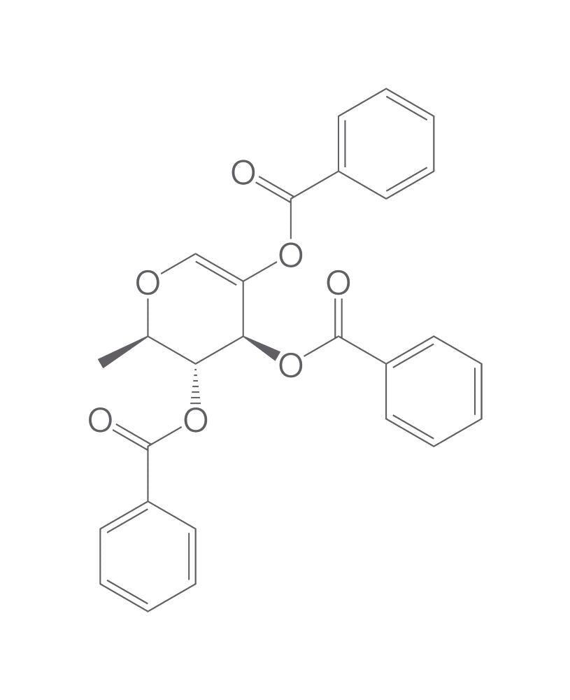 1,5-Anhydro-2,3,4-tri-O-benzoyl-6-deoxy-, D-arabino-hex-1-enitol, 250 mg - Luminix Health