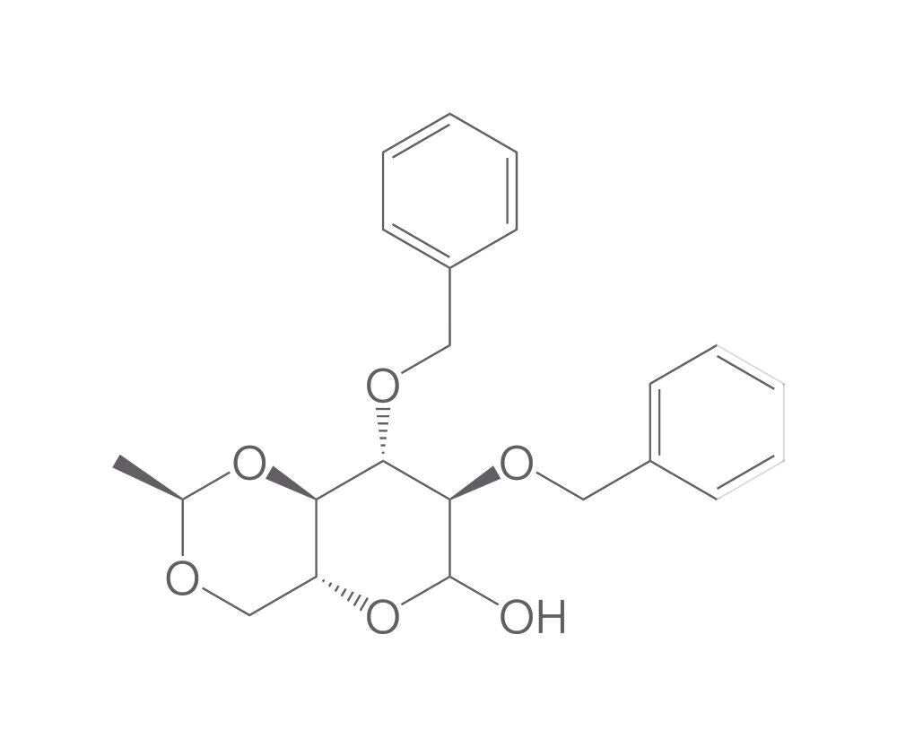 2,3-Di-O-benzyl-4,6-O-ethylidene-D-gluco, pyranose, 5 g - Luminix Health