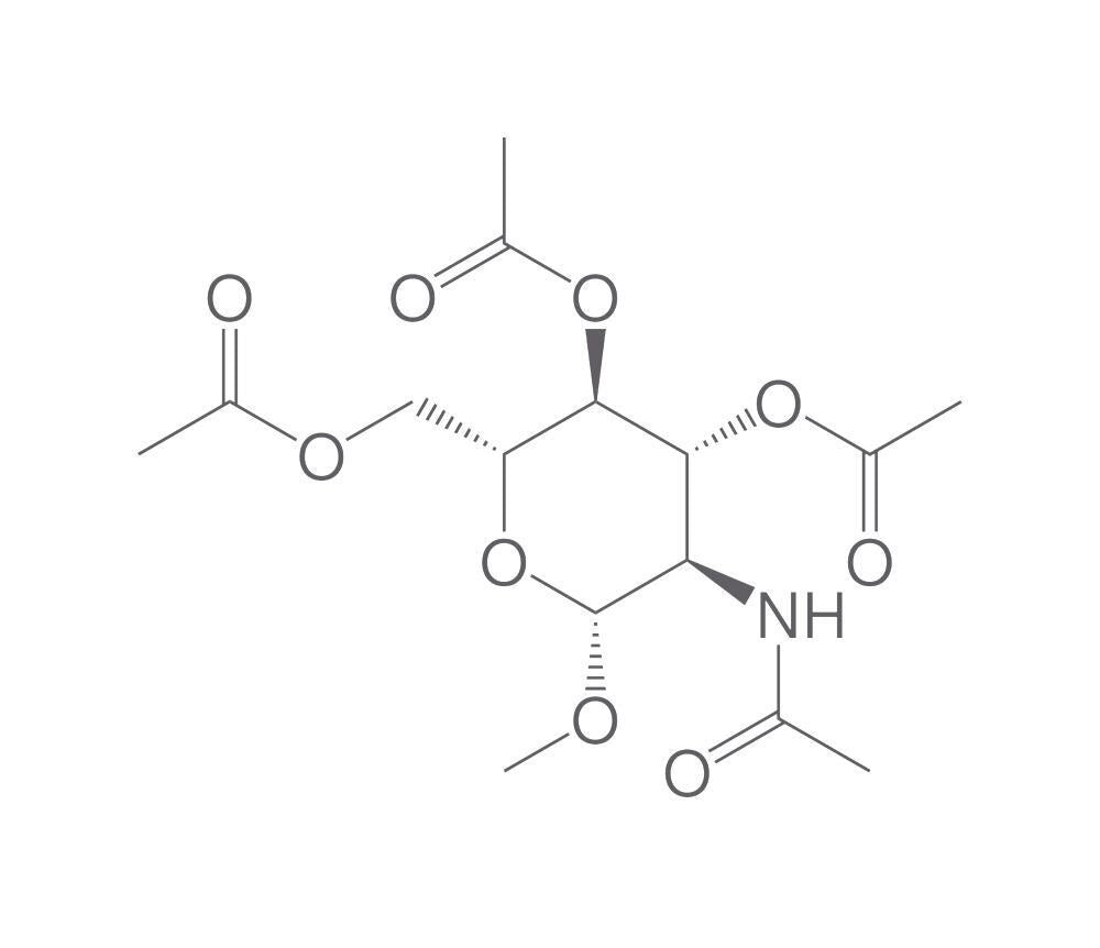 Methyl 2-acetamido-3,4,6-tri-O-acetyl-2-, deoxy-β-D-glucopyranoside, 1 g - Luminix Health